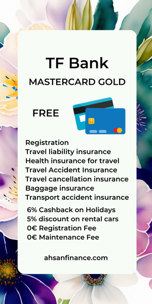 Features of the TF Bank Mastercard Gold Credit Card